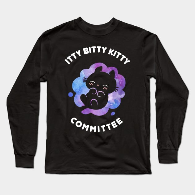 Itty Bitty Kitty Committee Dark Shirts Long Sleeve T-Shirt by Lupa1214